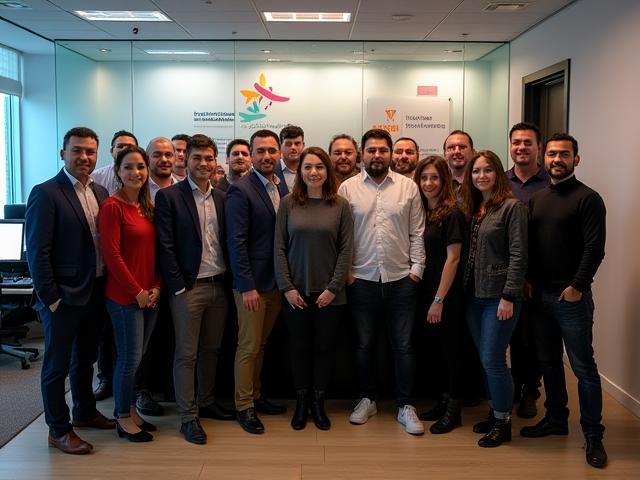 Equipo de Innovación Digital Mexicana en 2015 durante su inauguración